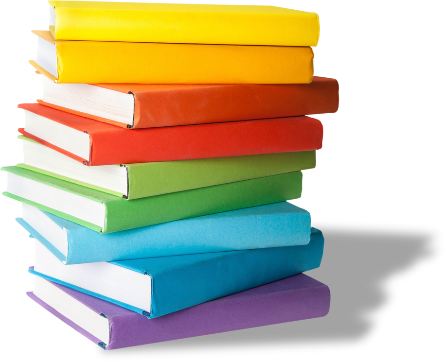 Stack of Multicolored Books